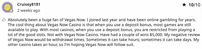 A Canadian View of Vegasnow Casino Askgamblers 10/10